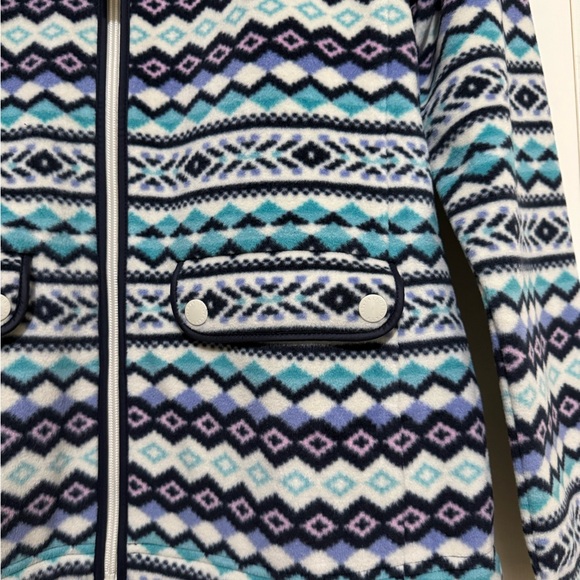 Talbots Patterned Blue Women's Jacket - Picture 3 of 6